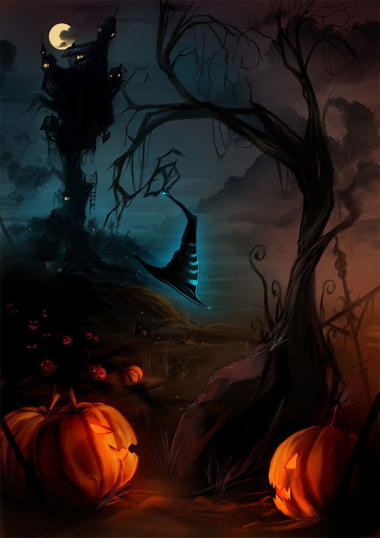 Free Halloween 2013 Backgrounds & Backgrounds