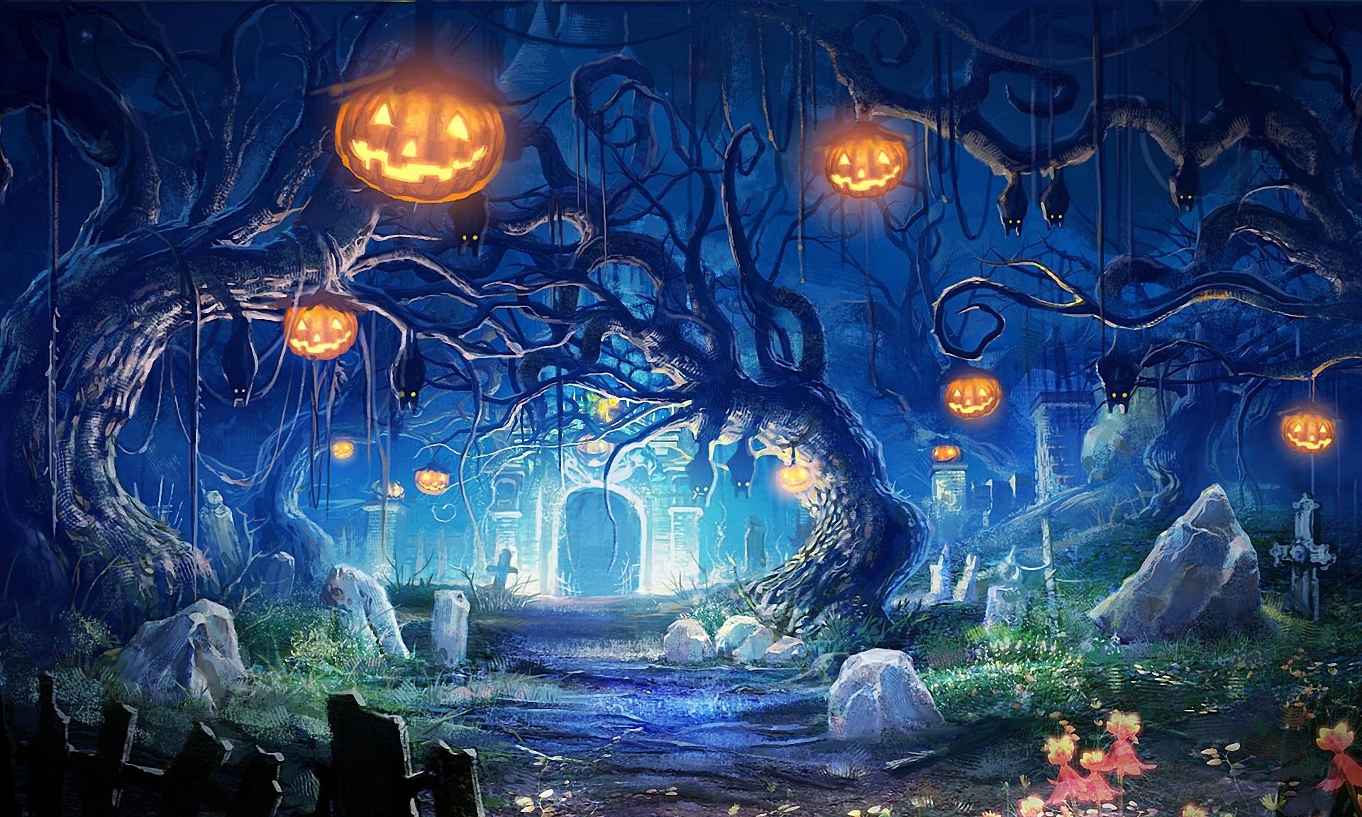 504 Halloween HD Wallpapers Backgrounds - Wallpaper Abyss