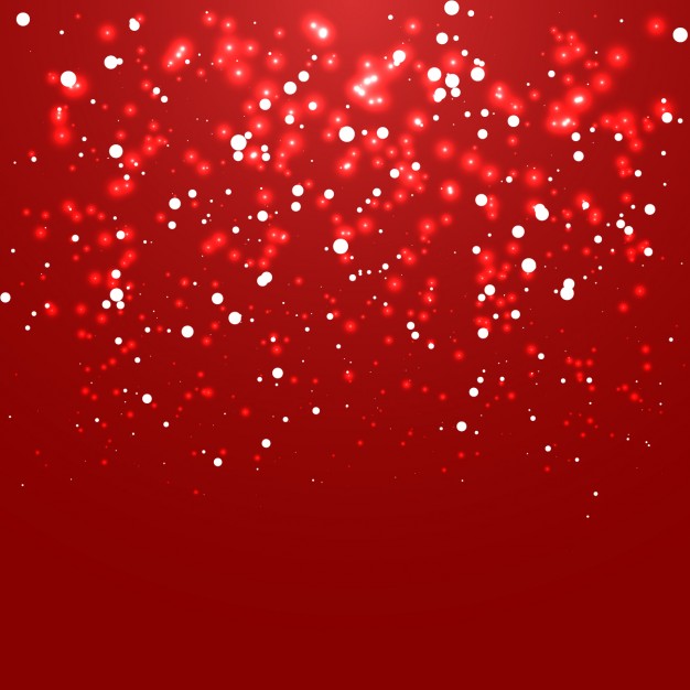 Lights on a red christmas background Vector | Free Download