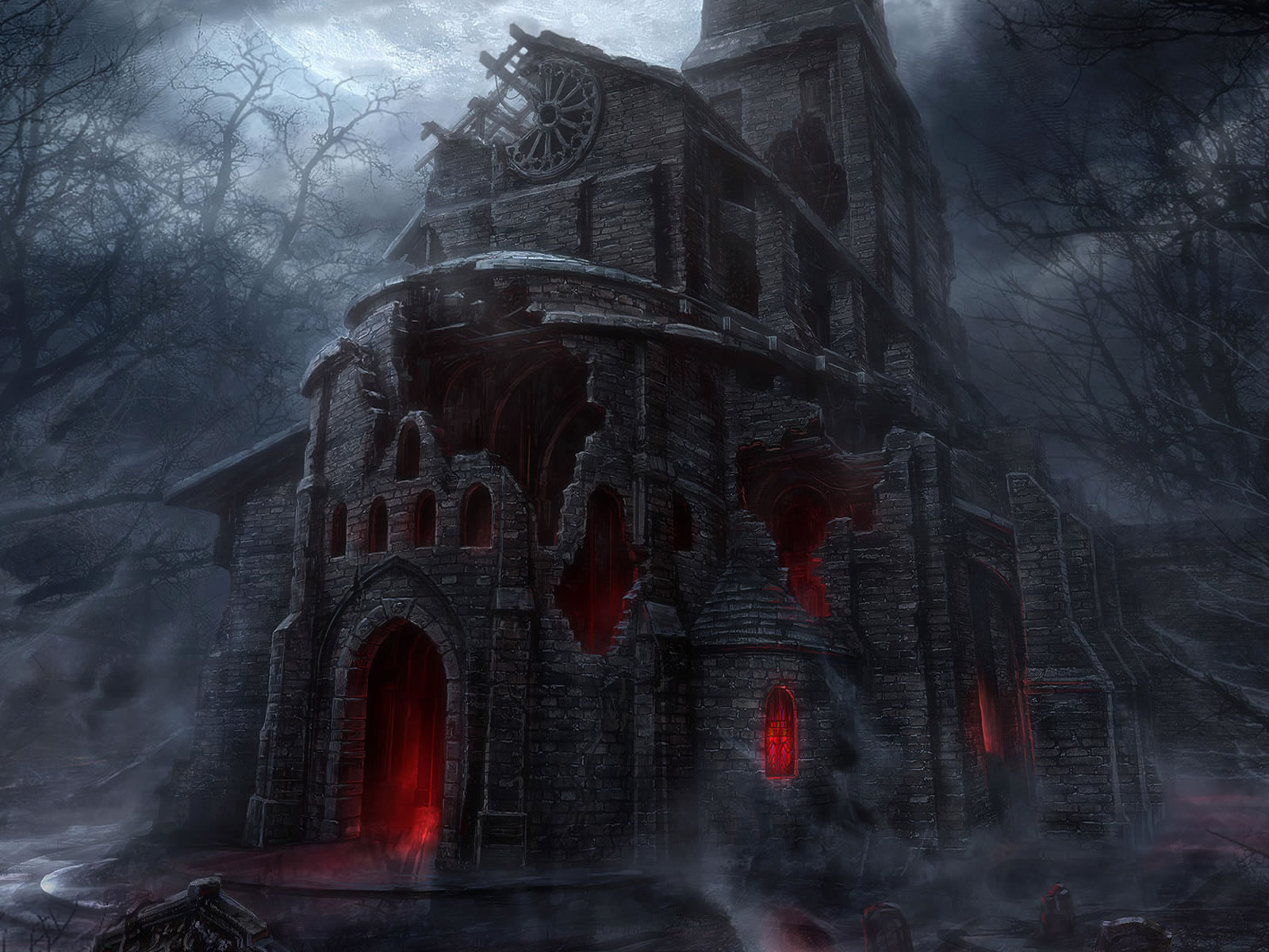 3D FANTASY BIG SCARY HOUSE WALLPAPER - (#118) - HD Wallpapers ...