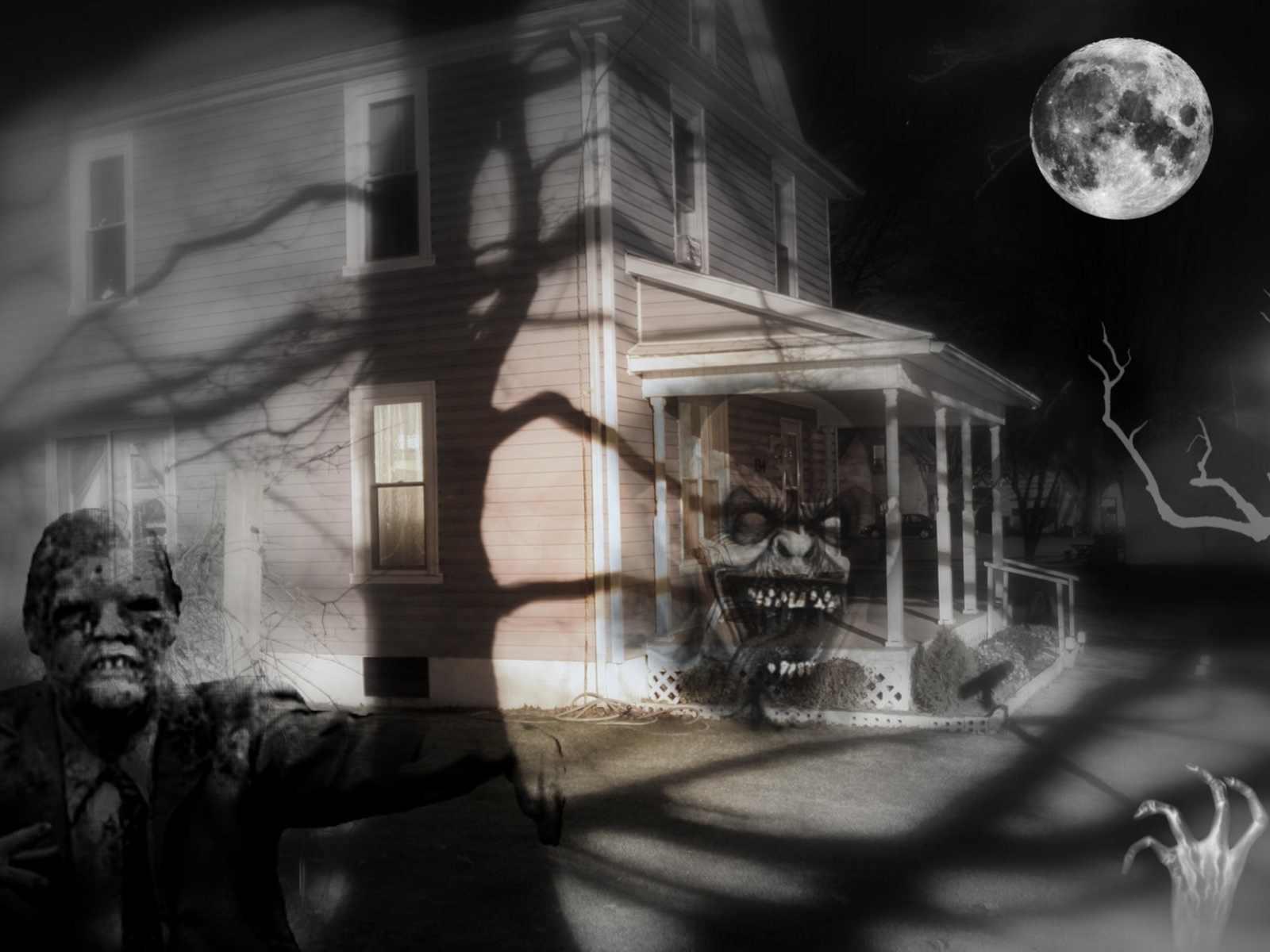 SPOOKY GHOSTLY HAUNTED HOUSE SCARY WALLPAPER - (#50696) - HD ...