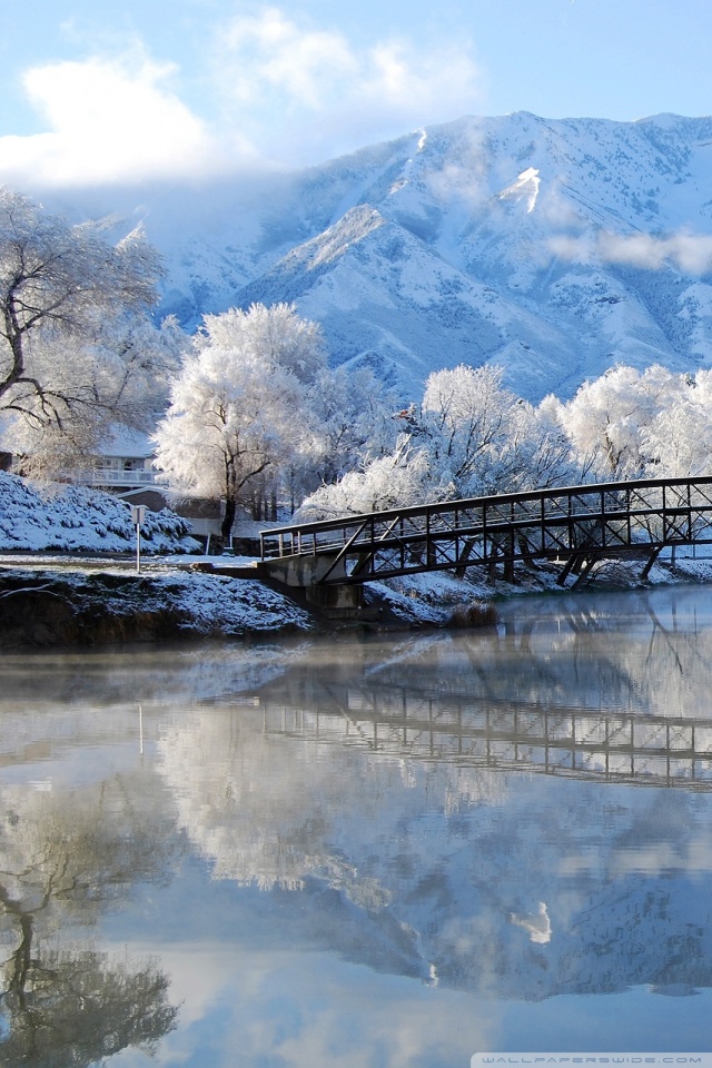 Beautiful Winter Scene HD desktop wallpaper : Widescreen : High ...