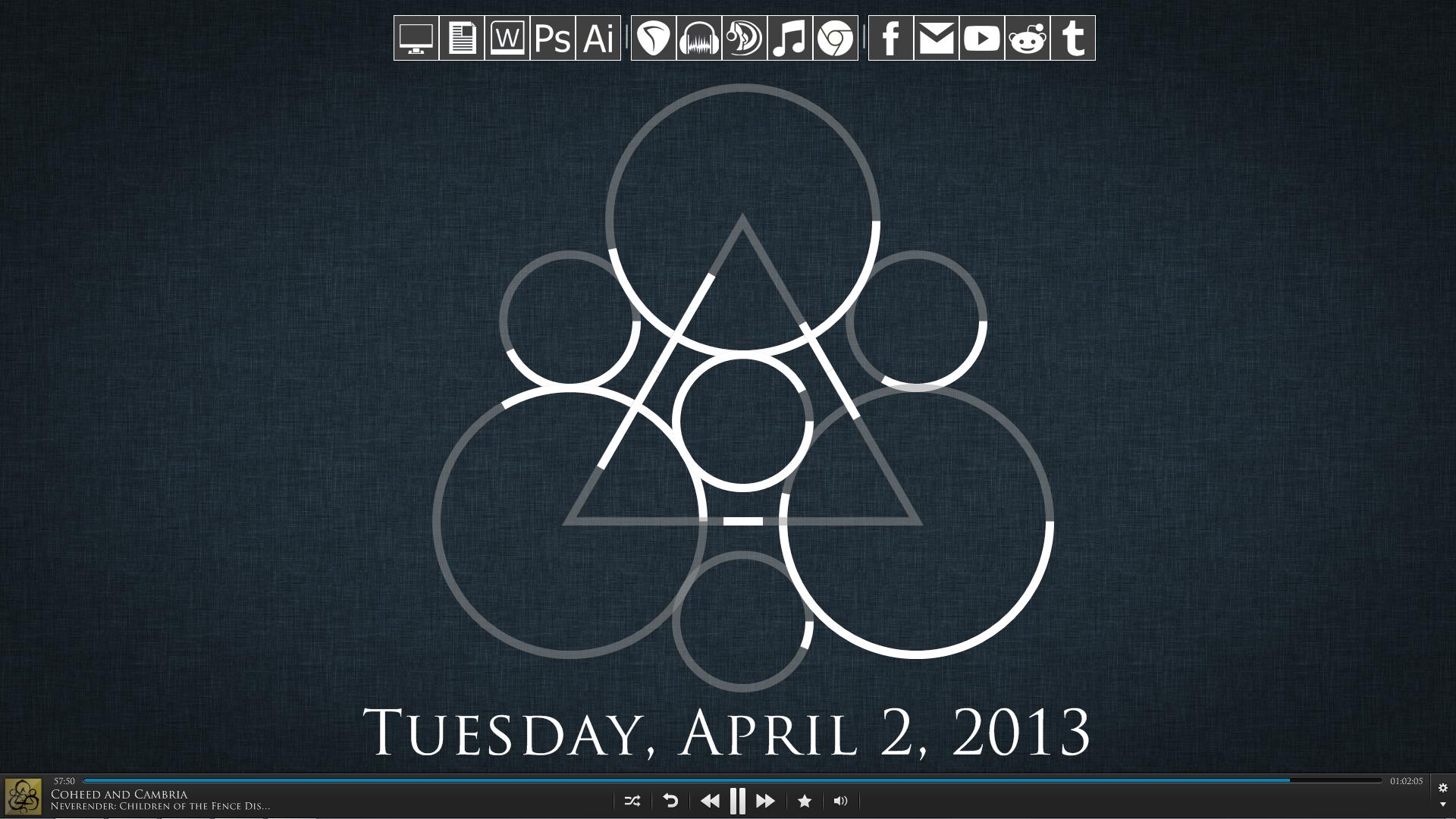 Coheed and Cambria-inspired theme : Rainmeter