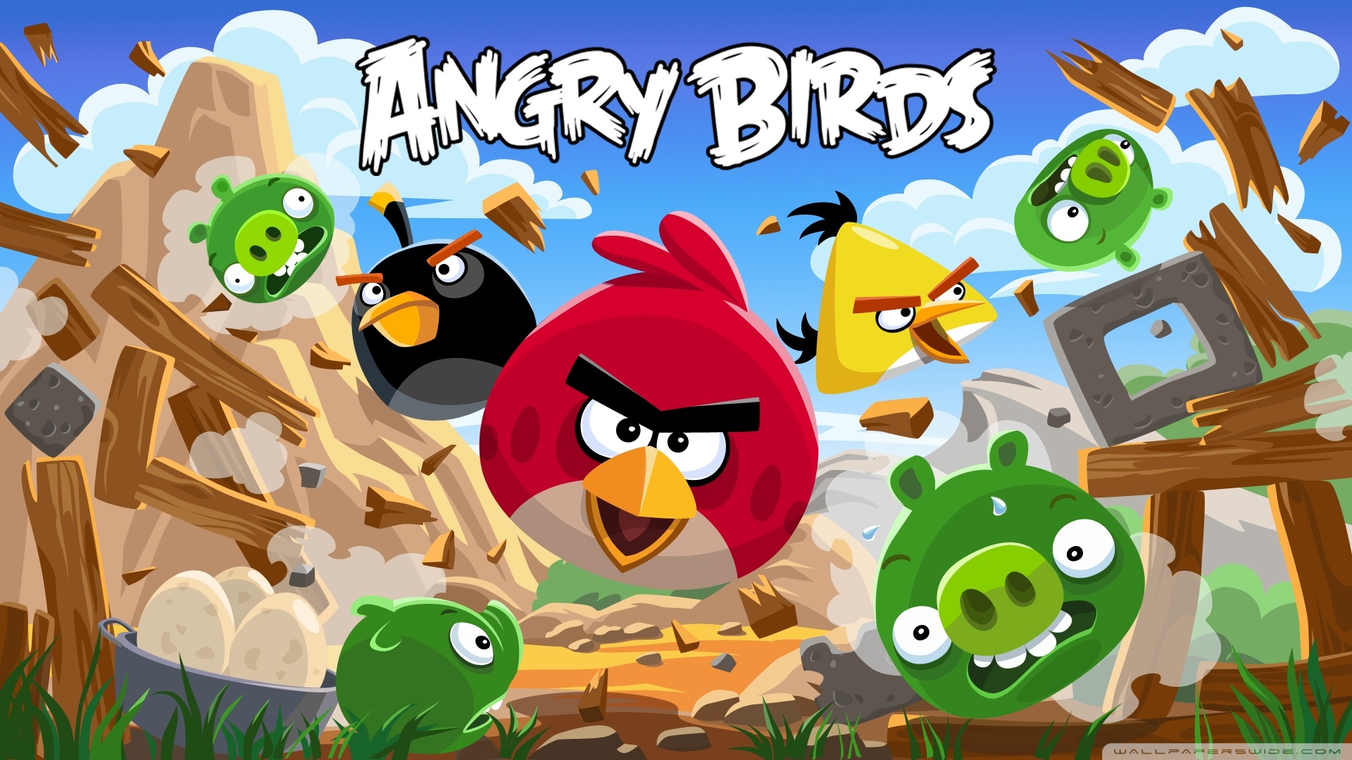 Angry Birds New Version HD desktop wallpaper Widescreen High resolution