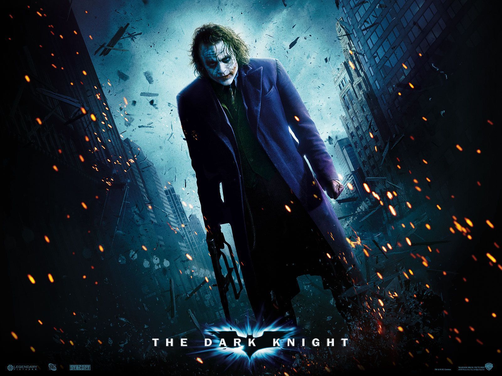 Heath Ledger as The Joker - Gotham City Wallpaper (9970933) - Fanpop
