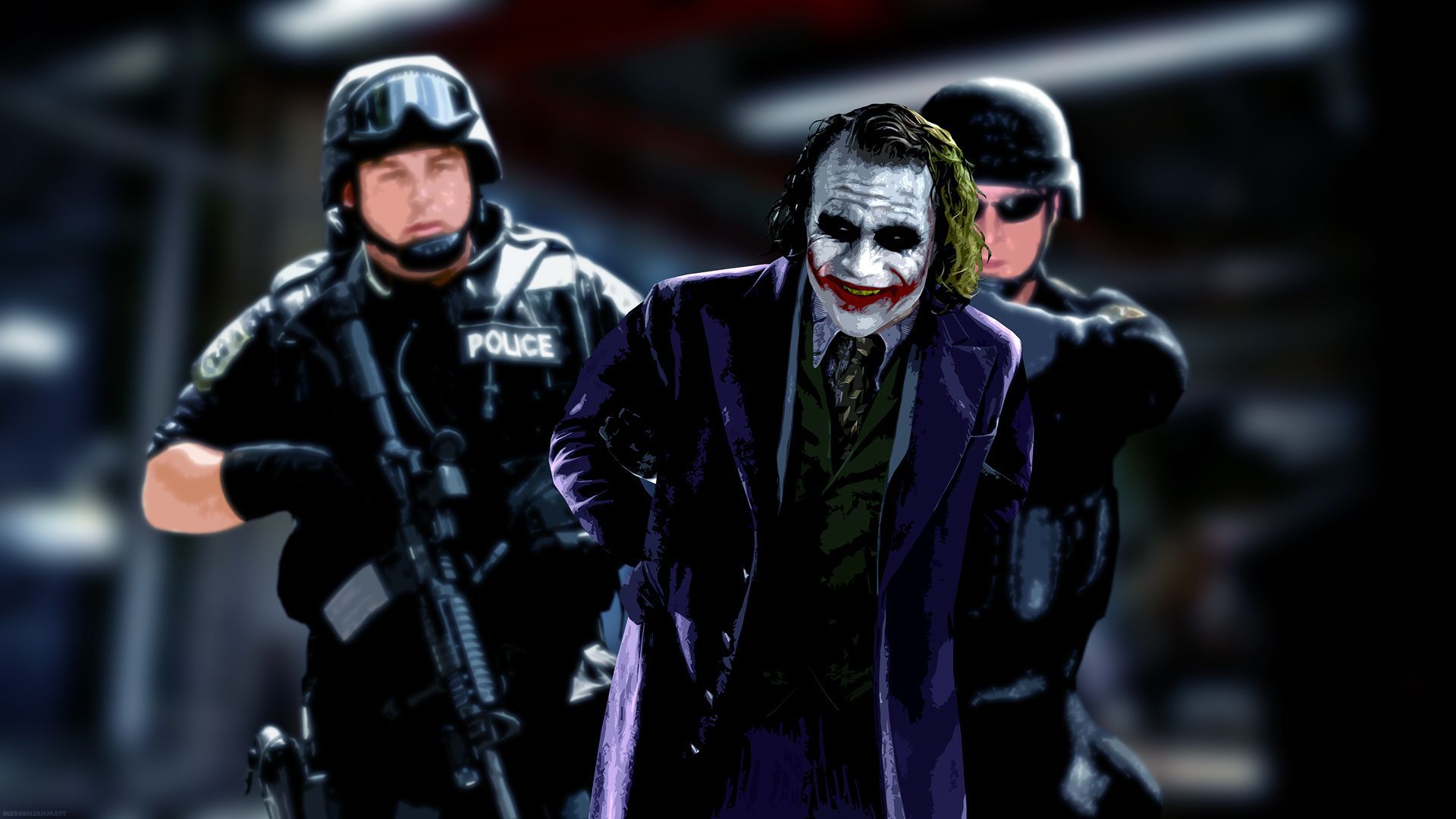 Joker Heath Ledger, batman, cartoon, 1920x1080 HD Wallpaper and other