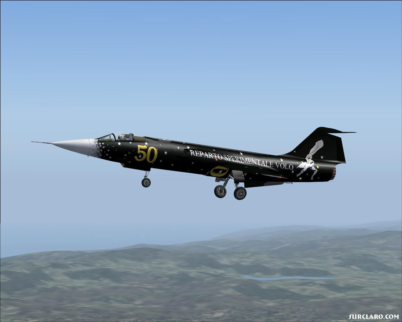 FS2004 F 104 Starfighter 7238 - SurClaro Flight Simulator