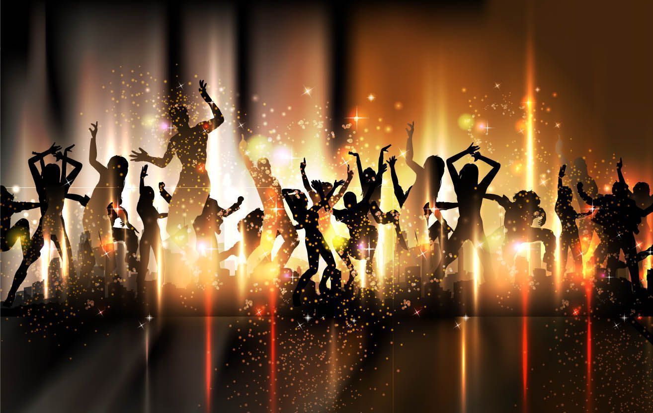 Colorful background dance Free Vector / 4Vector