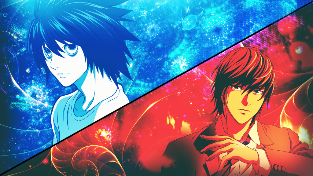 Gallery for - death note light and l wallpaper