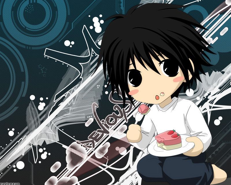 Kawaii Wallpapers! --> Death Note Wallpapers - L - Anime and manga ...