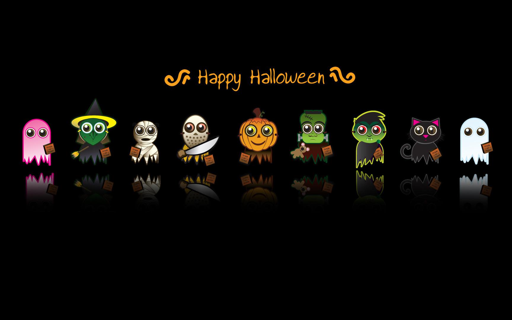 Happy Halloween Cartoon HD Wallpaper, get it now