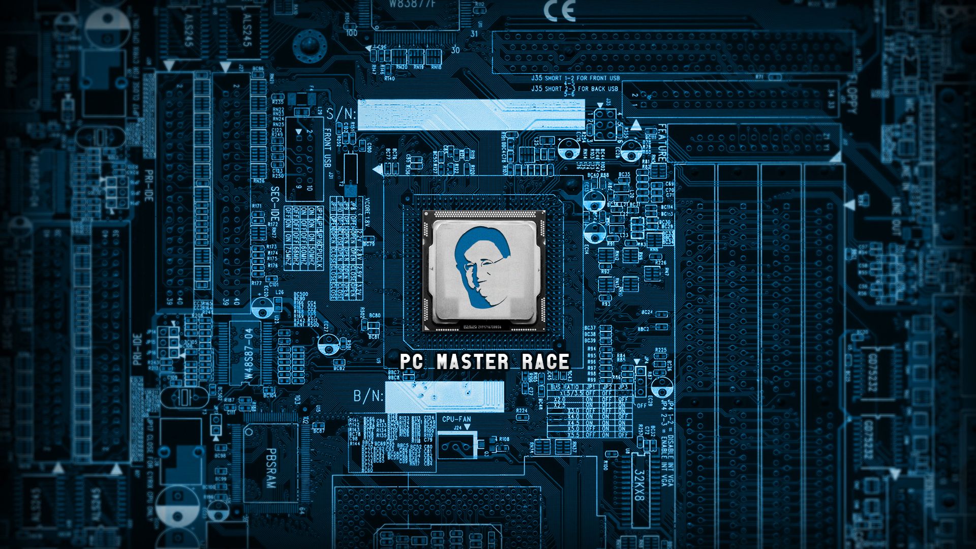 I made a wallpaper for the master race. What do you think