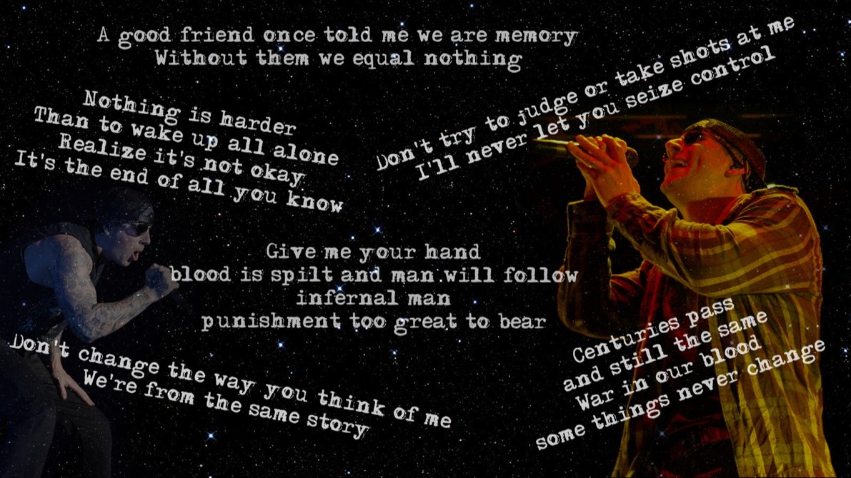 M. Shadows wallpaper with lyrics by Feargm on DeviantArt