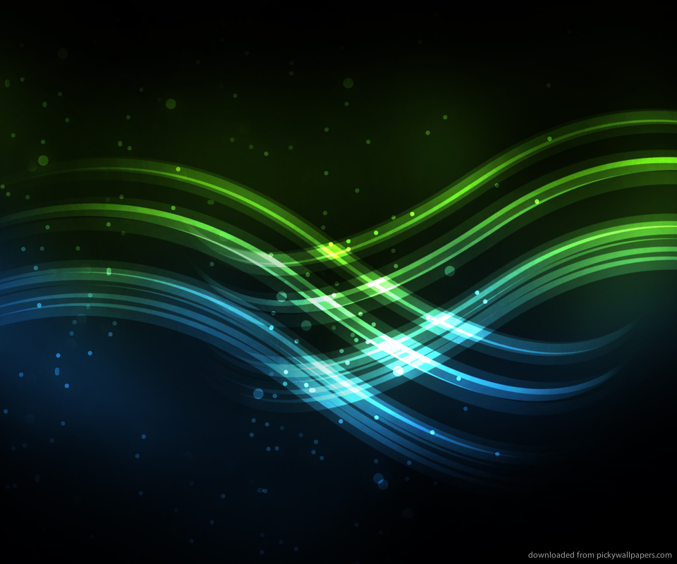 Download Blue And Green Waves Wallpaper For Samsung Epic