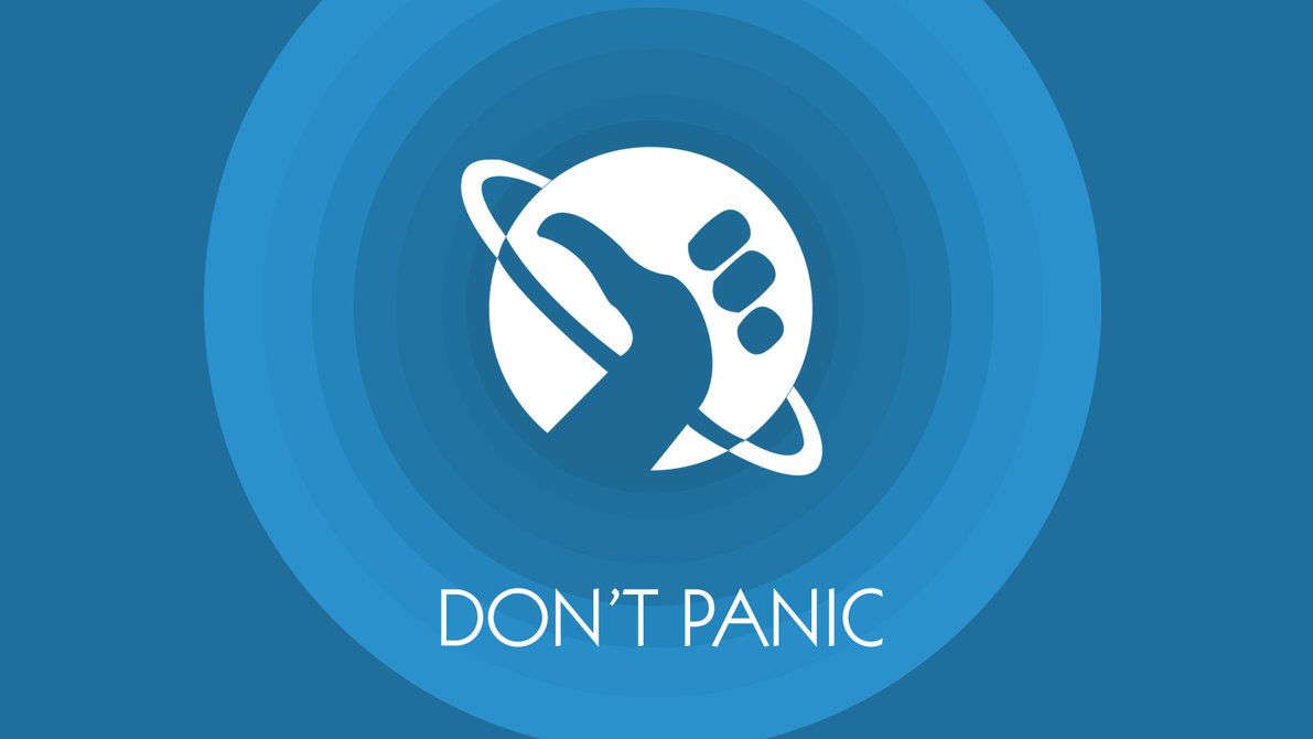 Don't Panic Wallpaper by Vantaj on DeviantArt