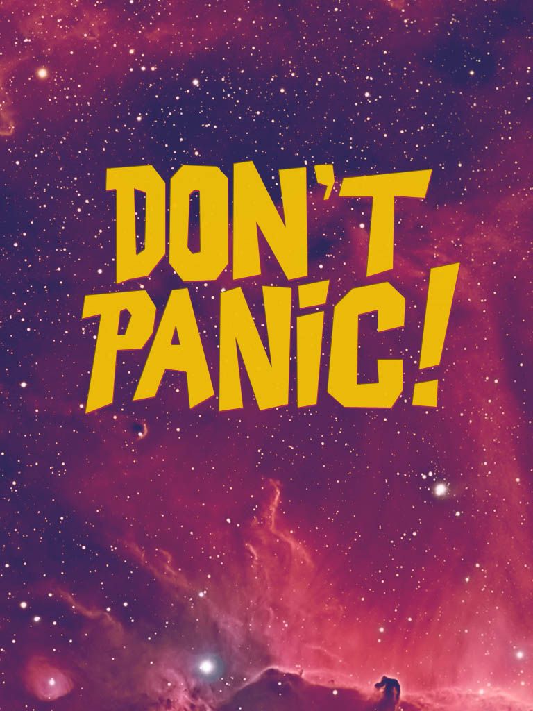 Don't Panic Painted Background - 123mobileWallpapers.com
