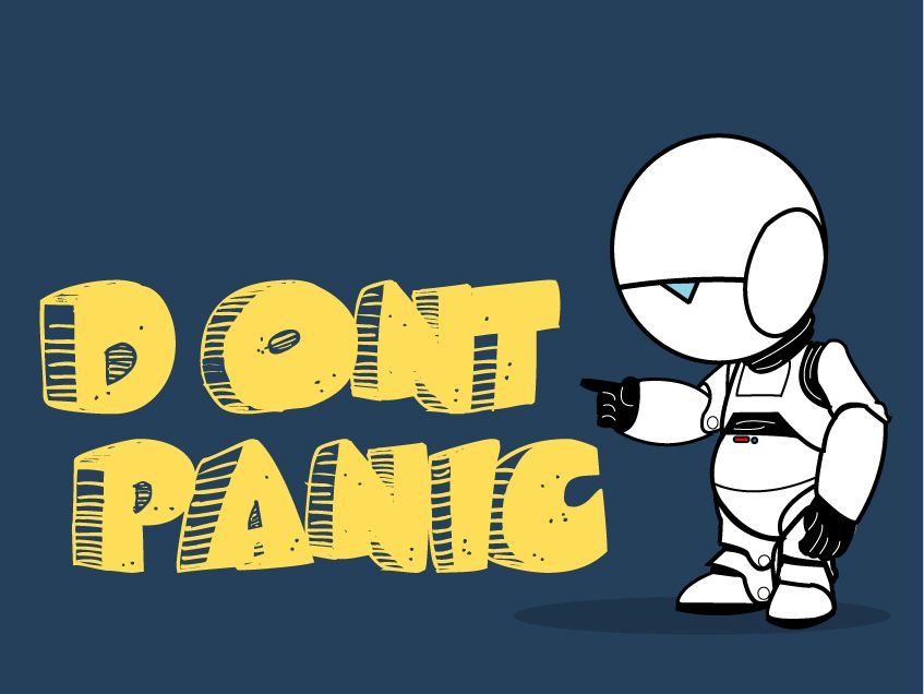 Don't Panic Wallpaper by rogueXunited on DeviantArt