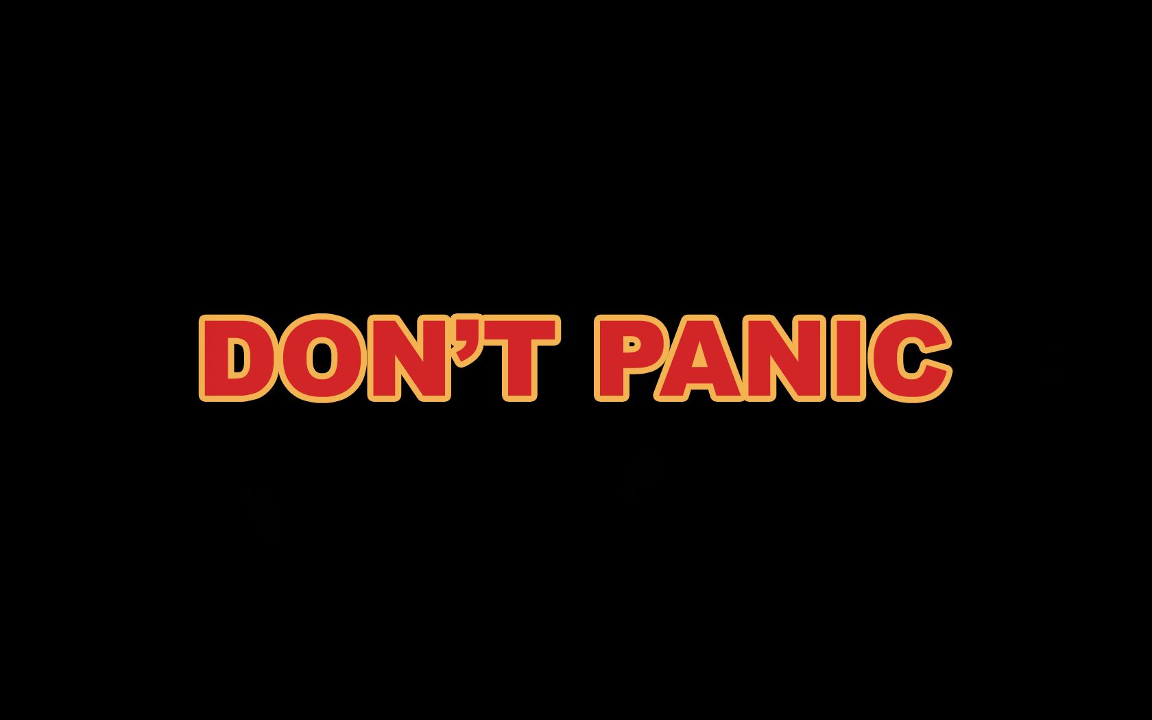 Dont Panic Wallpaper | 1680x1050 | ID:36588