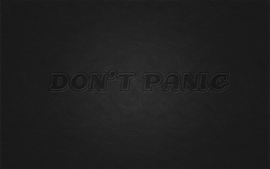 Don't Panic by JonasEklundh on DeviantArt