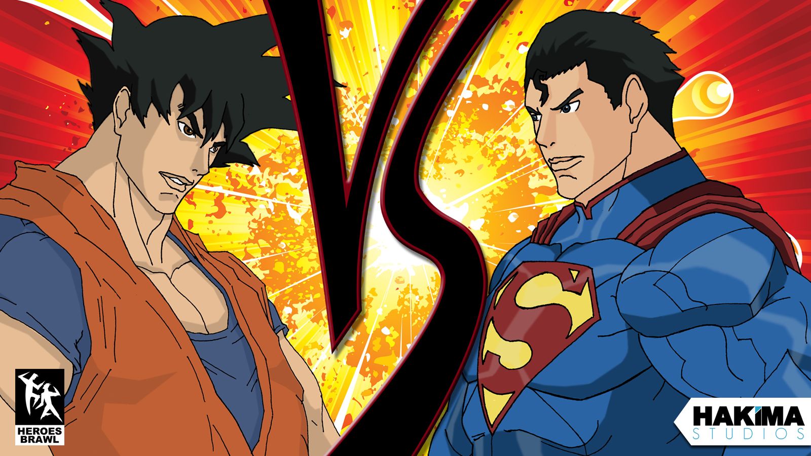 Goku Vs Superman Heroes Brawl Wallpaper 1600 x 900 Version 1 ...
