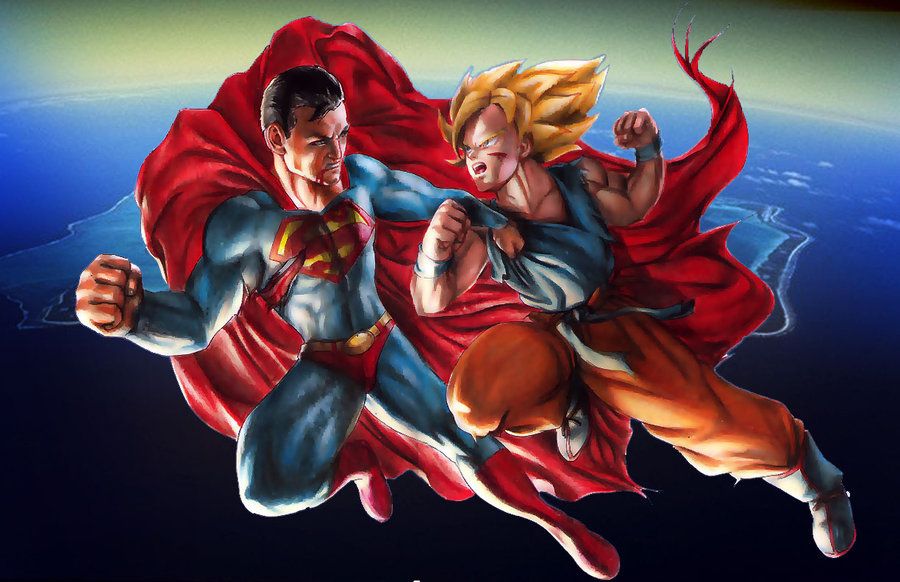 DeviantArt: More Like Superman vs. Son Goku by eldenjohn