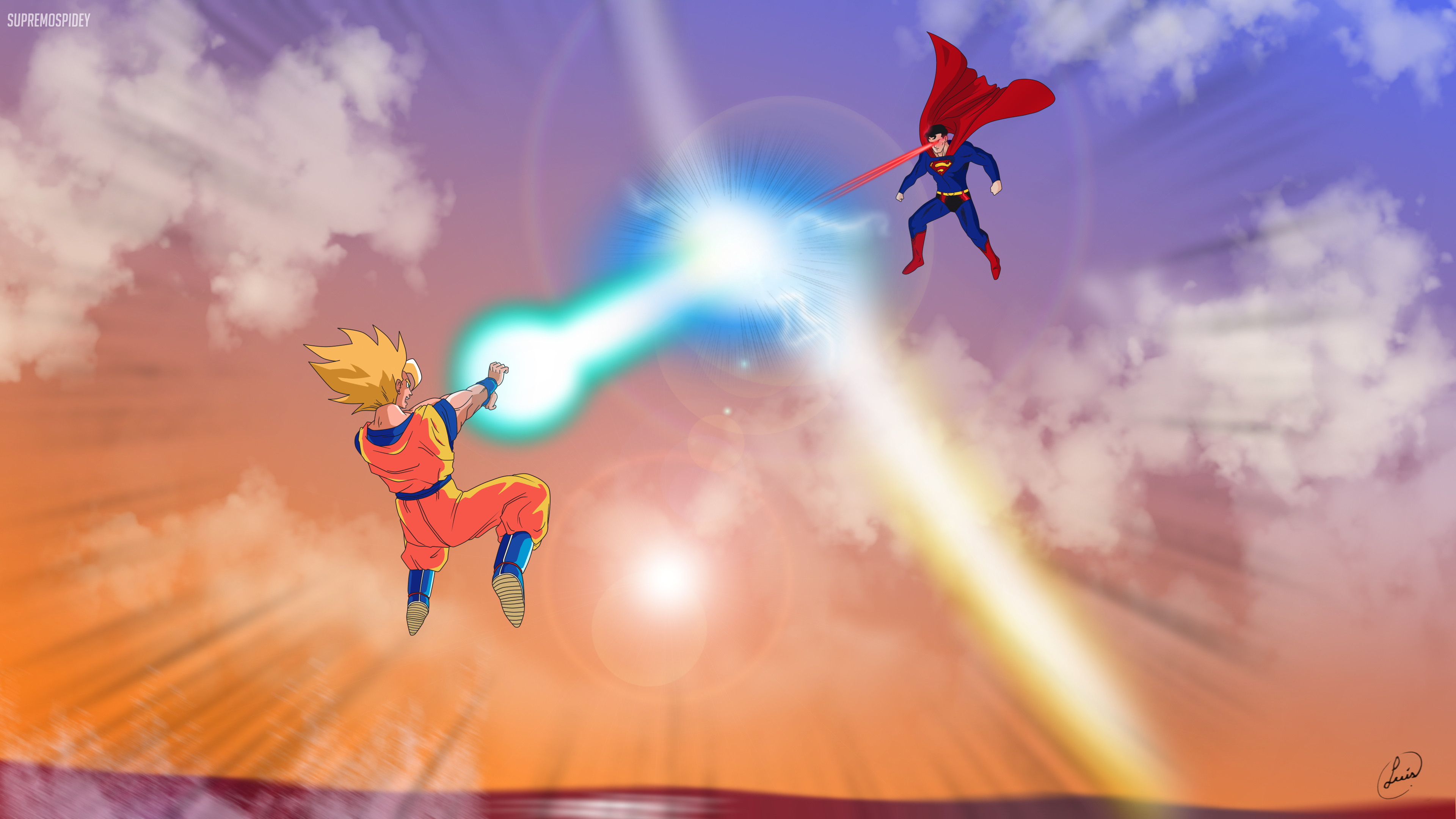 Goku V Superman - fanart by Supremospidey on DeviantArt