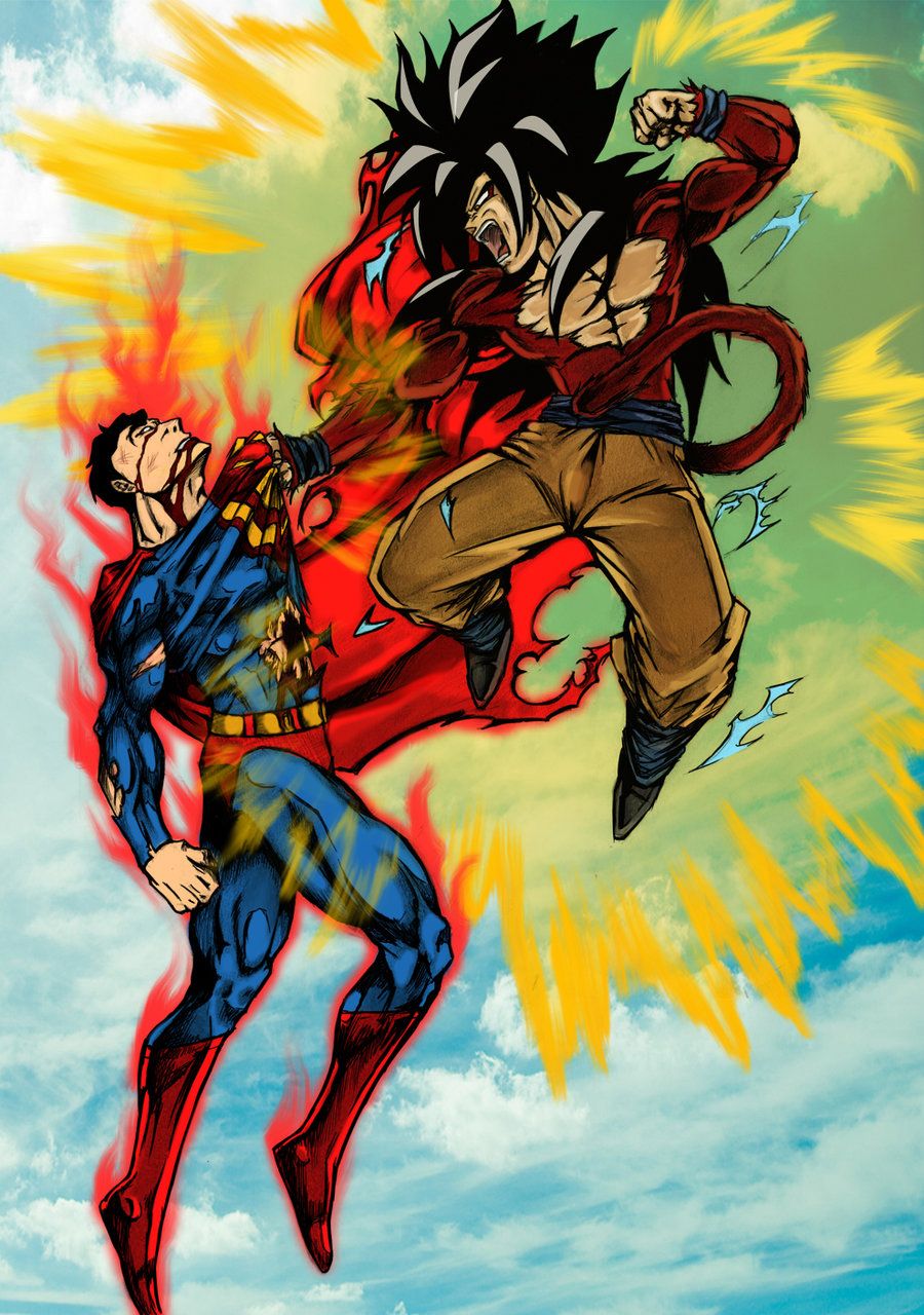 Goku vs. Superman Commission by phil-cho on DeviantArt