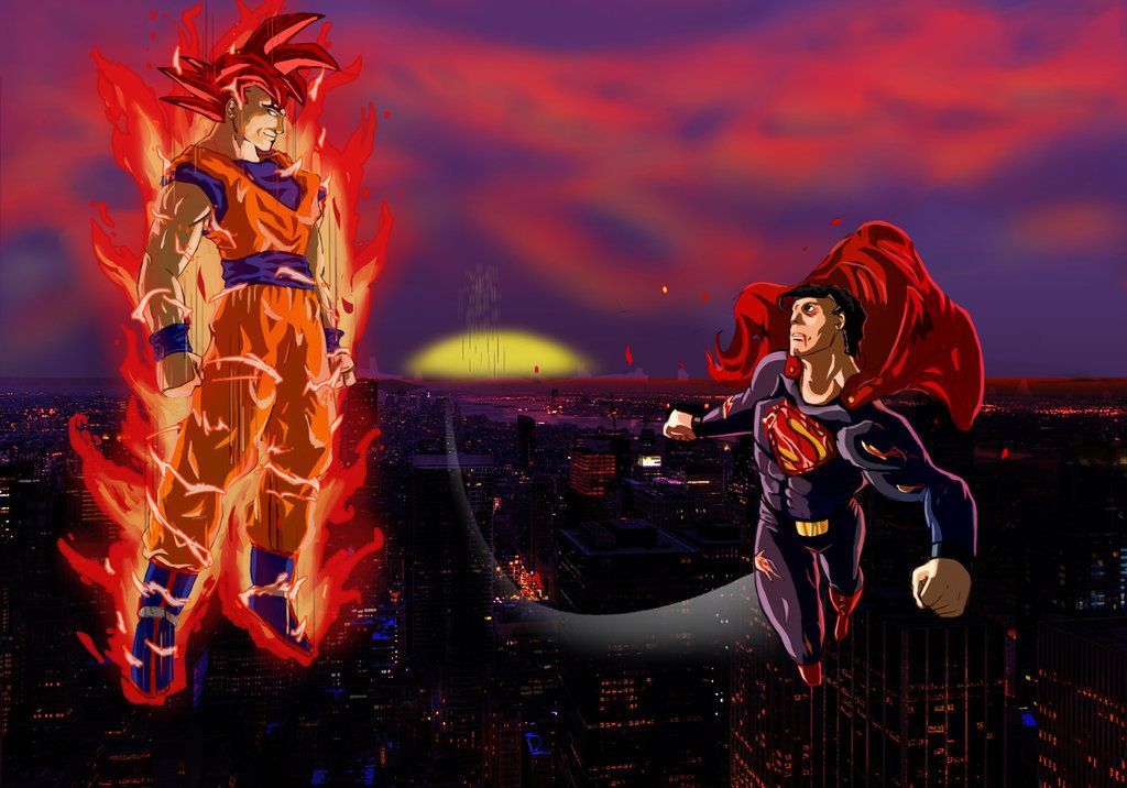 God Goku vs Superman by kdosanjh on DeviantArt