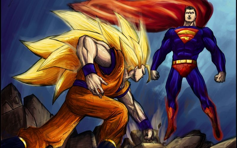 Goku vs SuperMan by davidprogamer64 on DeviantArt