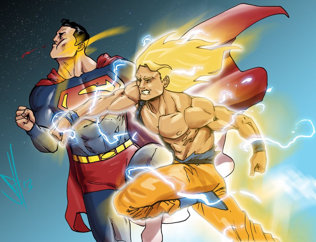 Goku vs Superman by scottssketches on DeviantArt