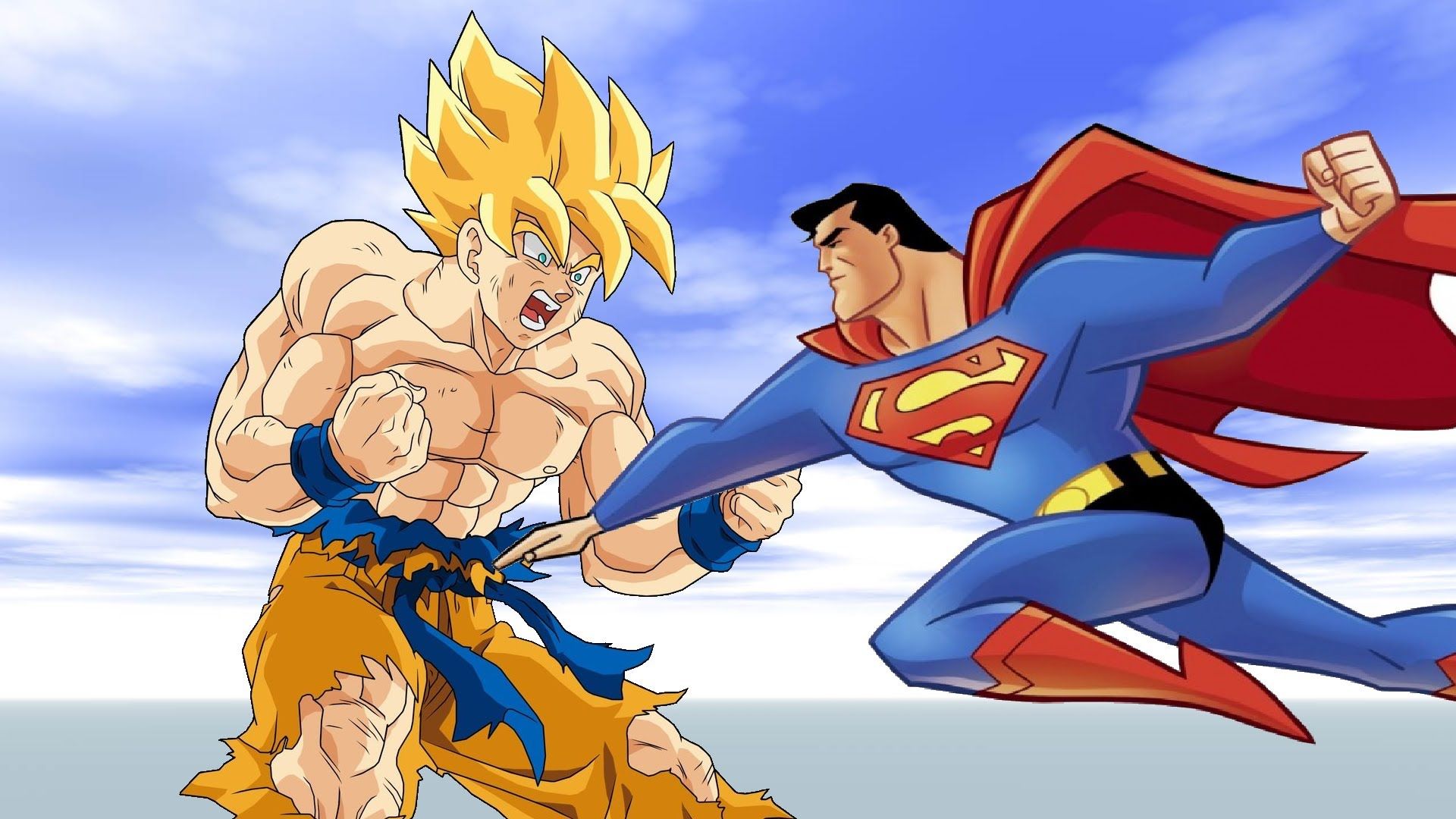 Dragon Ball Z Wallpaper goku vs superman Sugidol