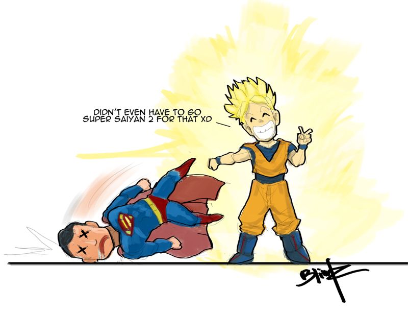 the truth about goku vs superman by dbzcouplesforever on DeviantArt