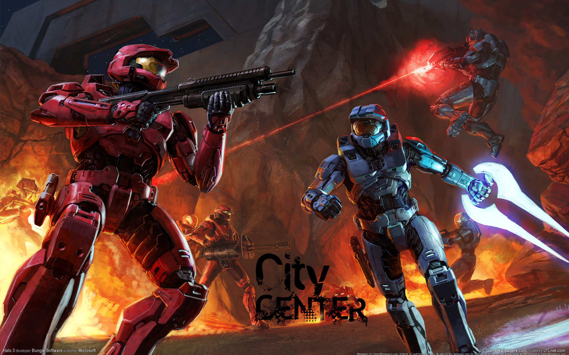City Center Wallpapers Rooster Teeth