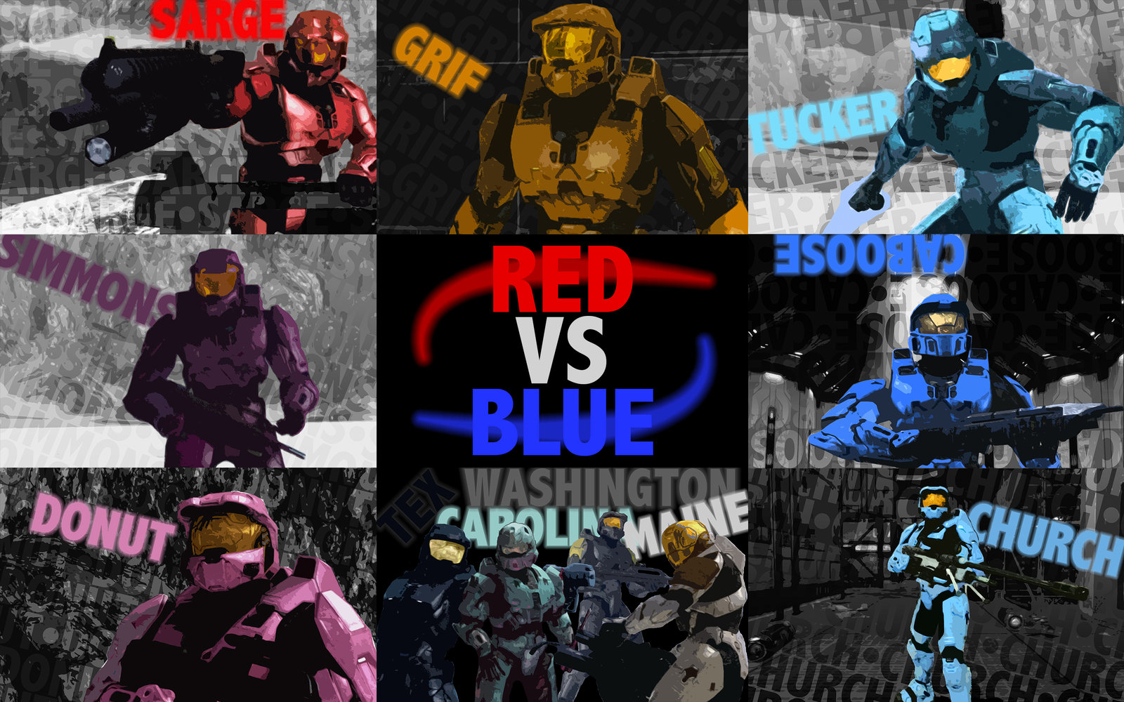 DeviantArt: More Like Caboose - Red vs Blue Wallpaper by RainDrop-Art