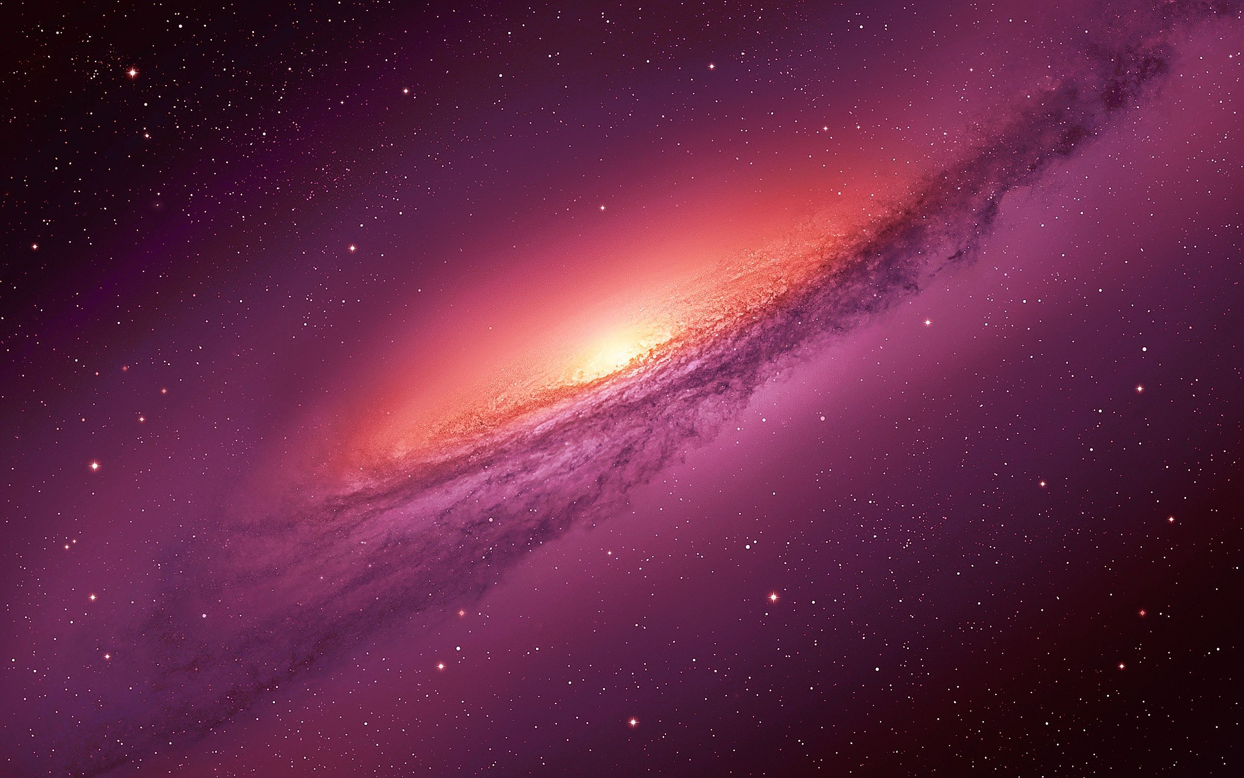 Awesome Mac Os X Mountain Lion stars Galaxy sacpe background Image