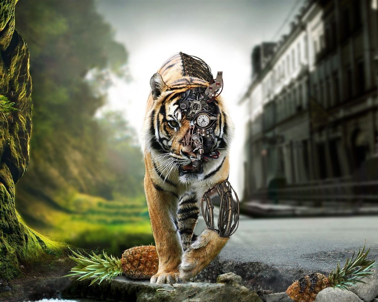 Tiger robot Wallpaper 1280x1024 resolution wallpaper download