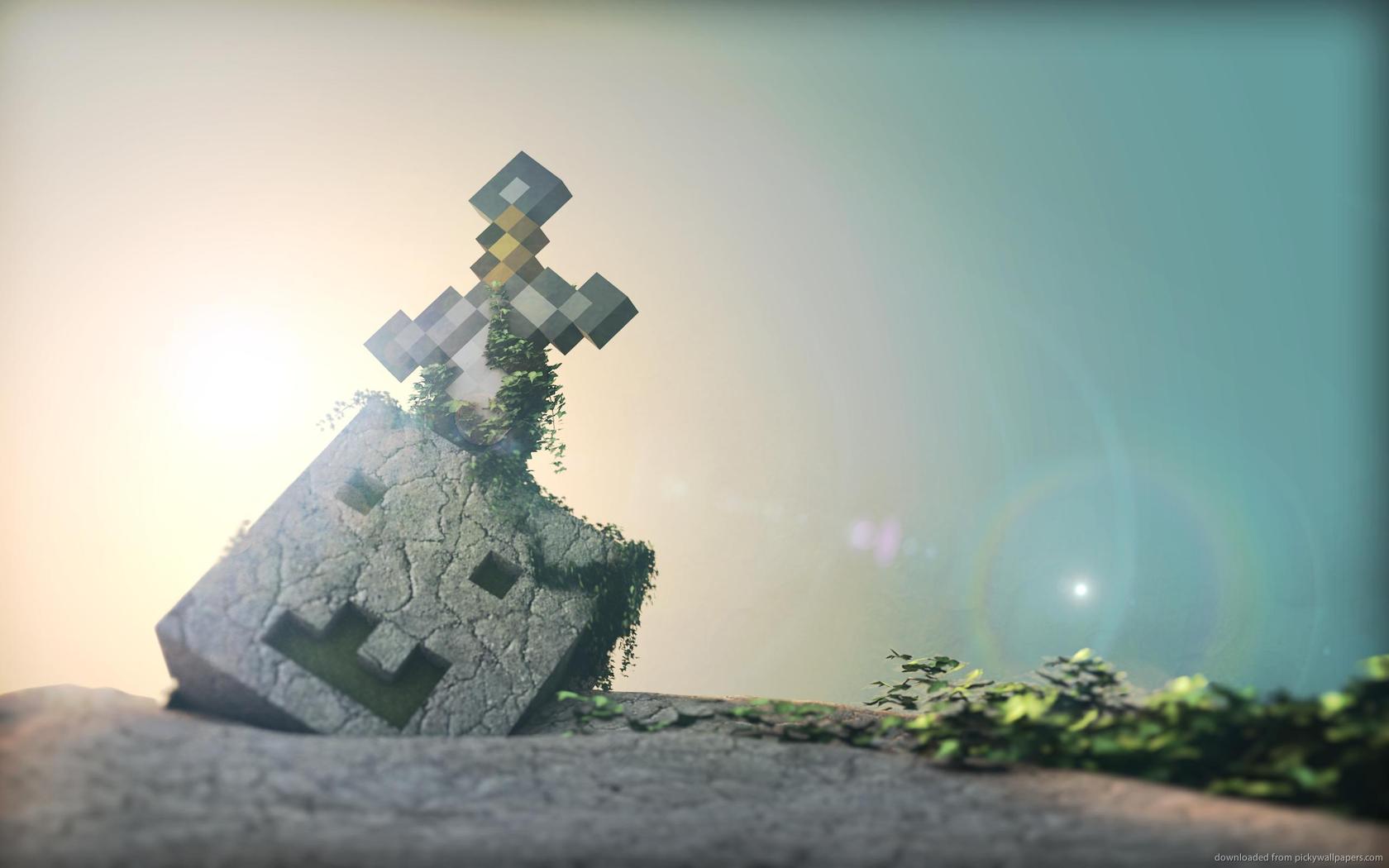 Download 1680x1050 Decaying Minecraft Wallpaper
