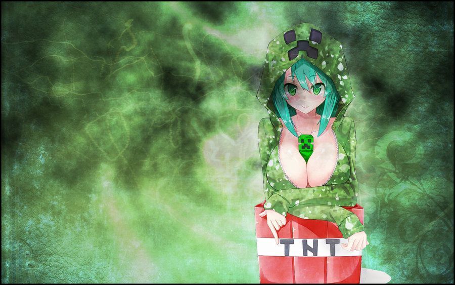 Creepergirl 2 - Minecraft Wallpaper 1680x1050 by LemIwIngS on ...