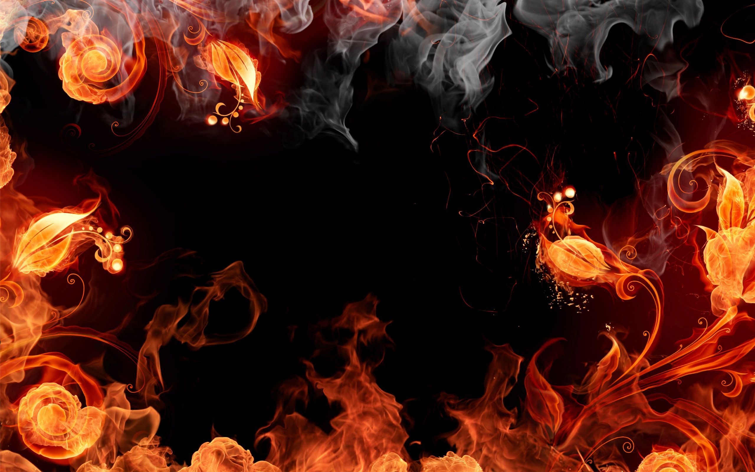 Fire And Smoke Wallpaper HD 2901 #4538 Wallpaper | High Resolution ...