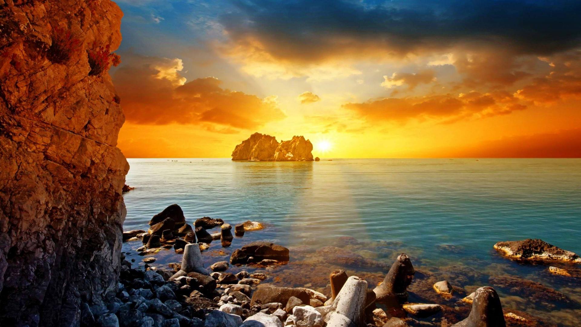 Download Beautiful Beach Sunset Wallpaper For Mac #uxtuo ...