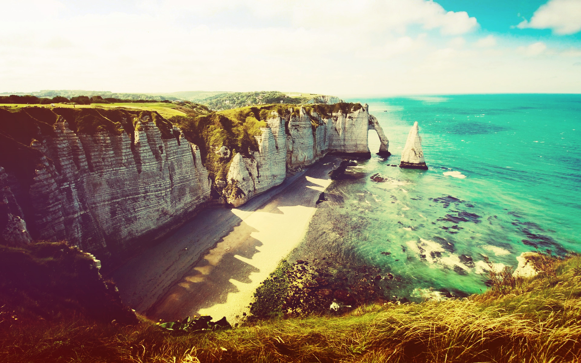 Download Beautiful cliffs by the sea - HD iPad wallpaper ...