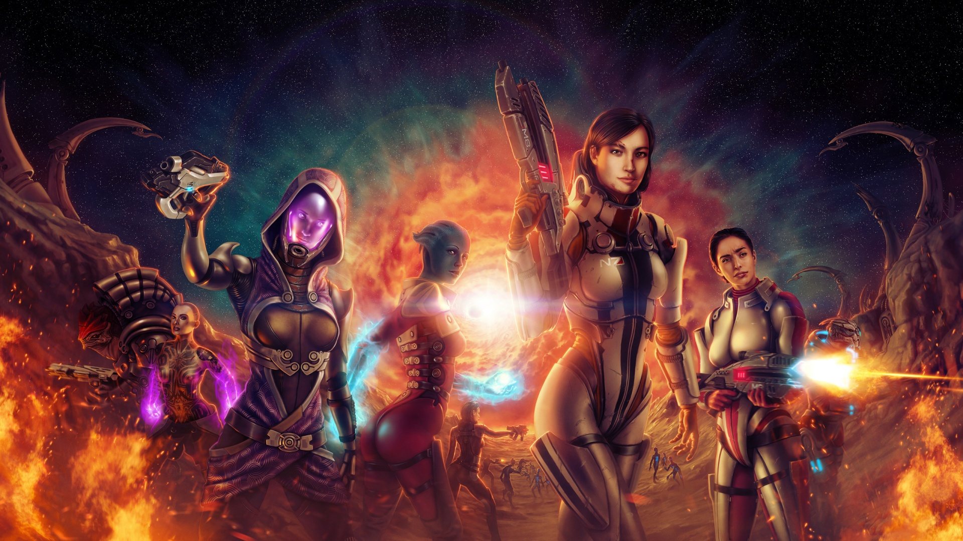 Desktop Wallpapers - Mass Effect 3, CG Girls - Games | Free ...