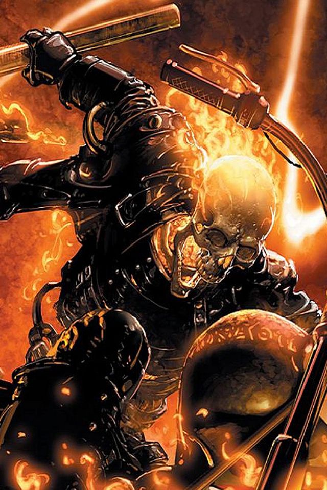 Download for iPhone background Ghost Rider I4 from category