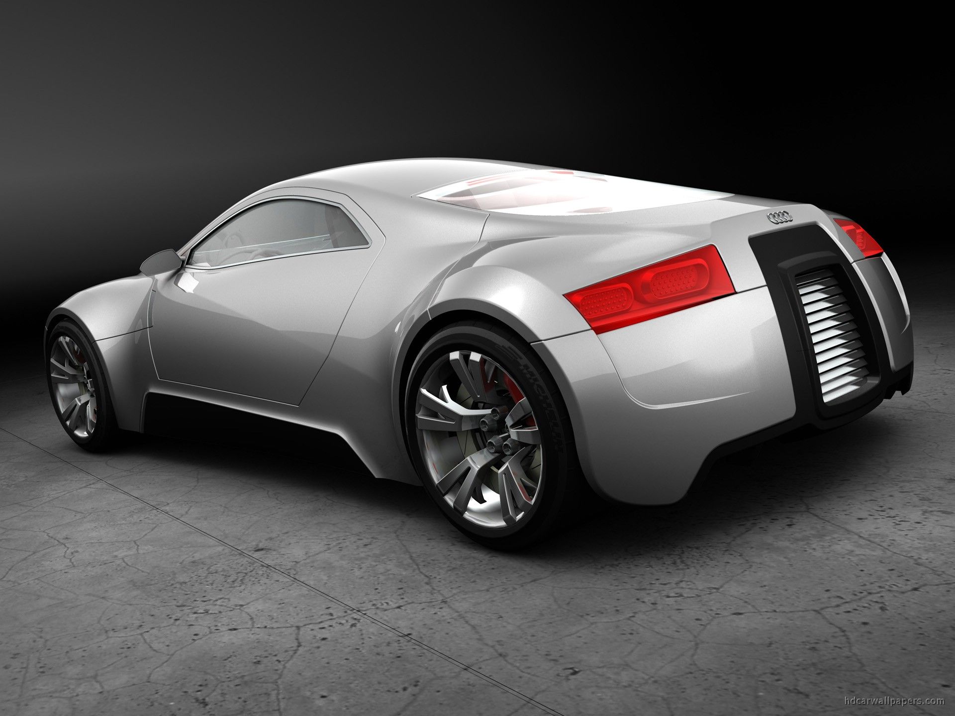 Audi R Zero Concept Black Metallic Wallpaper | HD Car Wallpapers