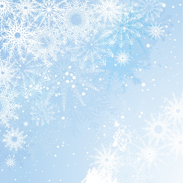 Light blue christmas background with snoeflakes Vector | Free Download