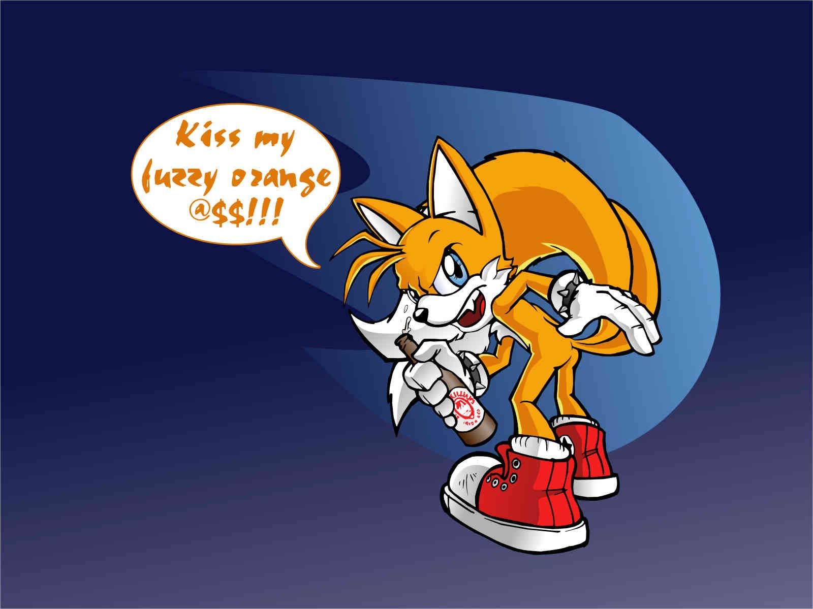 Tails Fed Up Wallpaper By Tadhg On Deviantart
