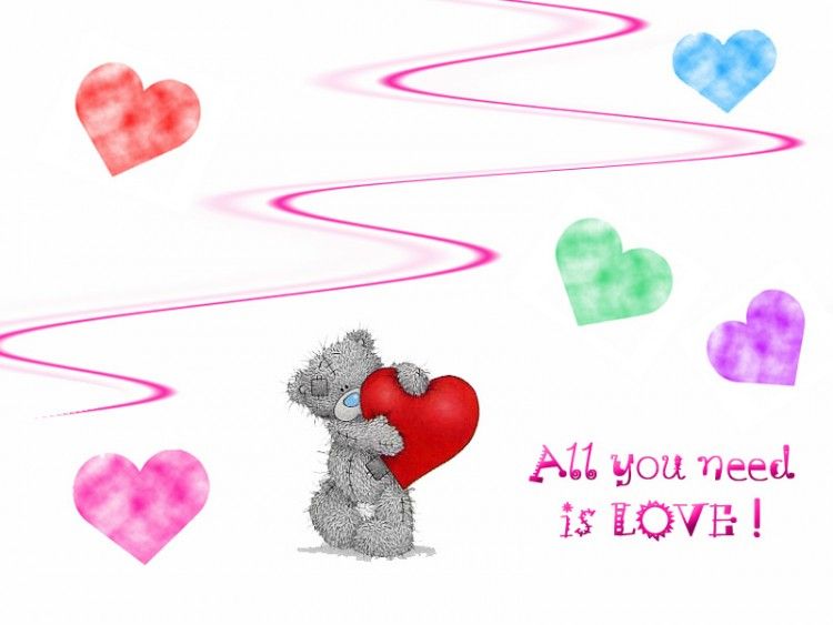 Wallpapers Cartoons Wallpapers Me to You Mee to you heart by