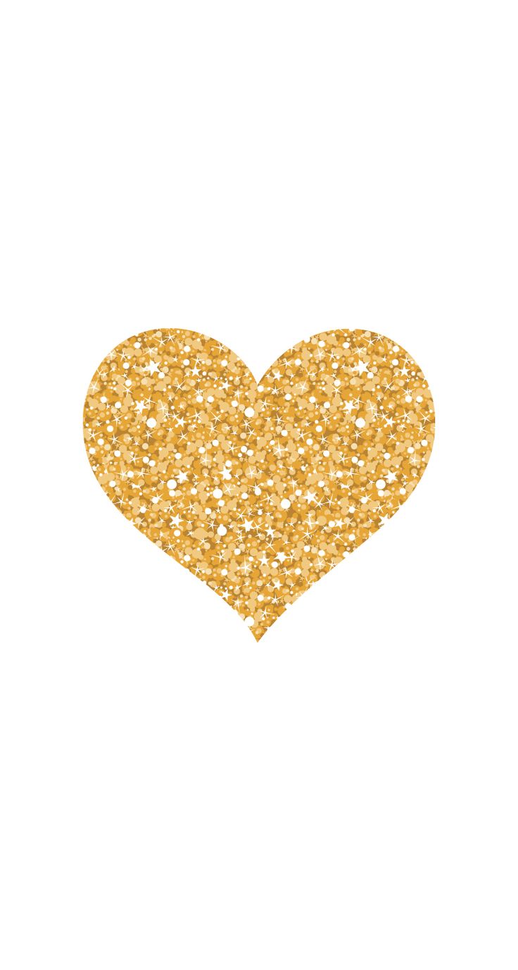 gold glitter heart by Pei | phone wallpapers | Pinterest | Gold ...