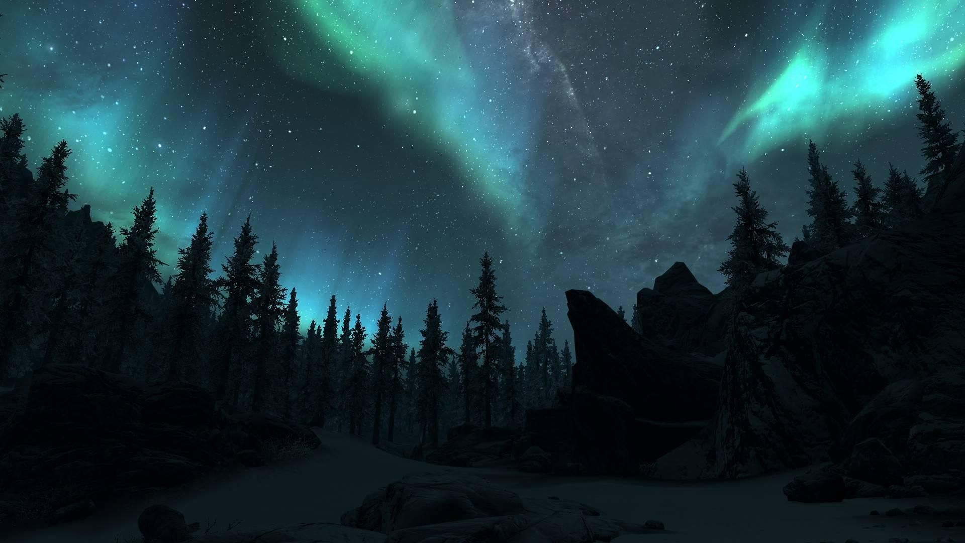 Northern Lights Skyrim Wallpaper | HD Wallpapers Range