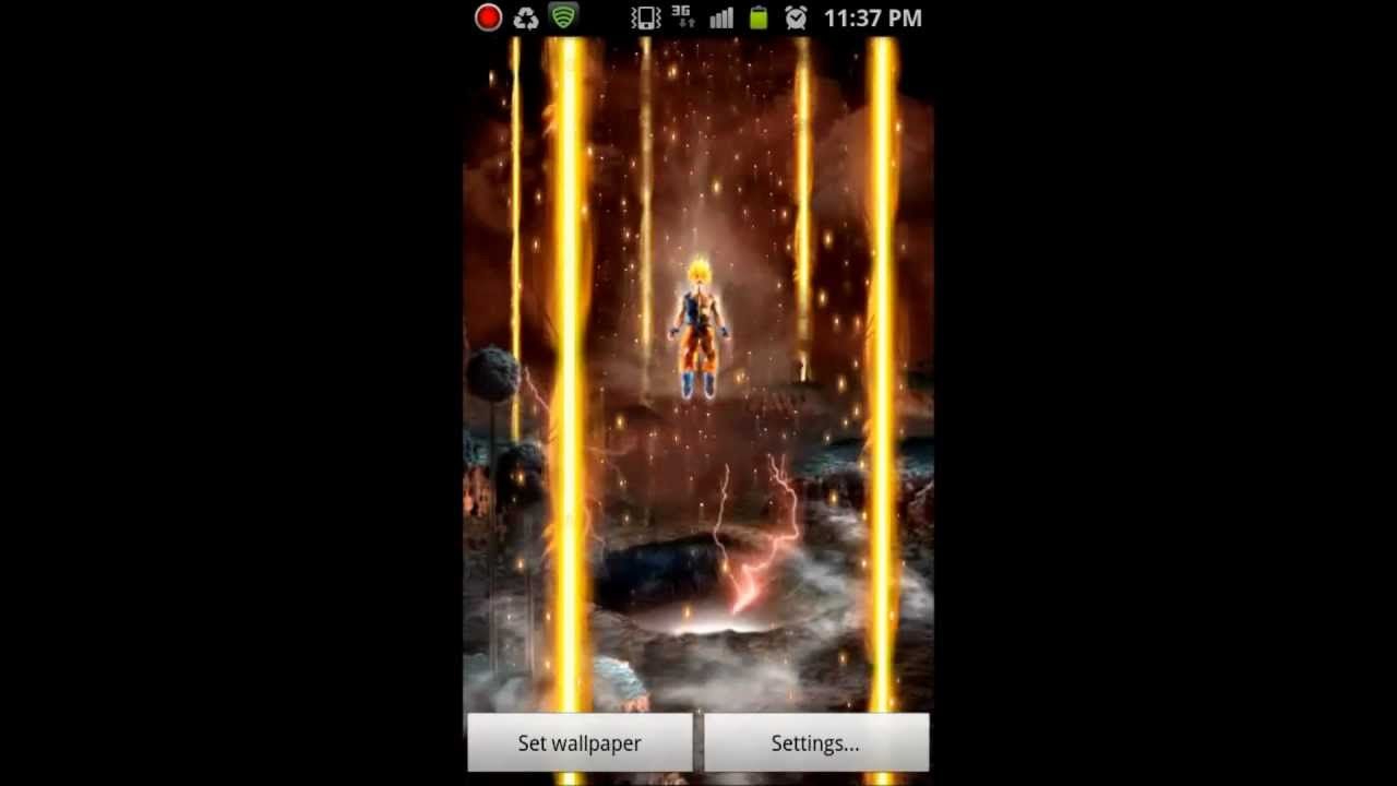 Dragon Ball Super Saiyan - Android Live Wallpaper - YouTube